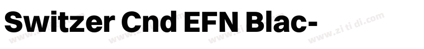 Switzer Cnd EFN Blac字体转换